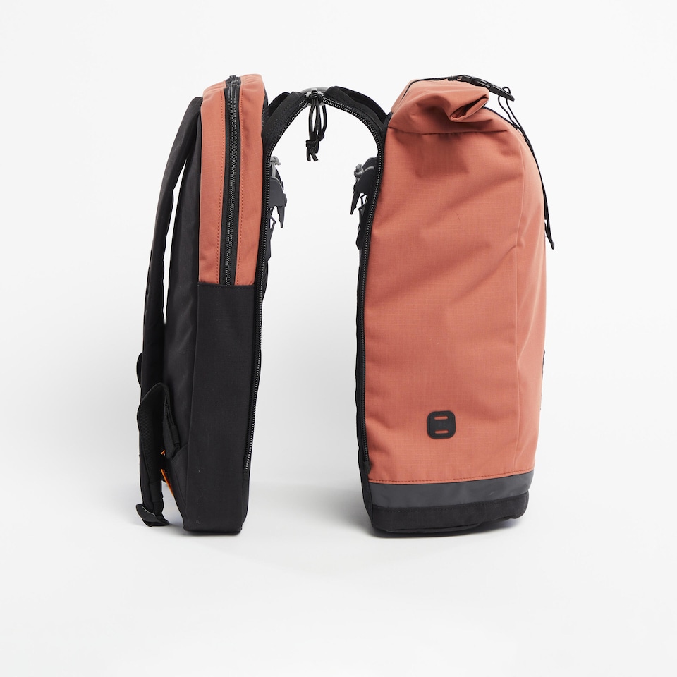 image 1 of Decathlon 27 L Cycling Double Pannier Rack Backpack