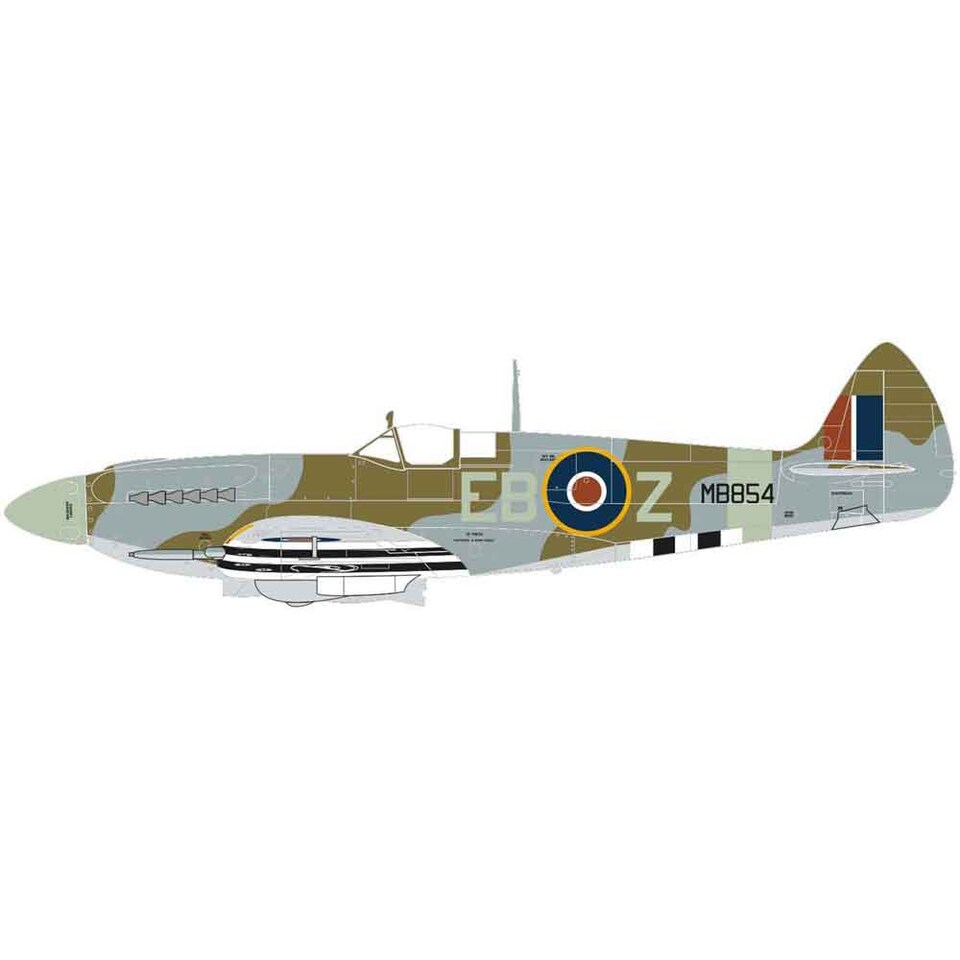 image 1 of Airfix Supermarine Spitfire Mk XII Model Kit Scale 1-48