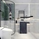 image 3 of Living and Home 10 Pcs Peel and Stick Marble Wall Tiles