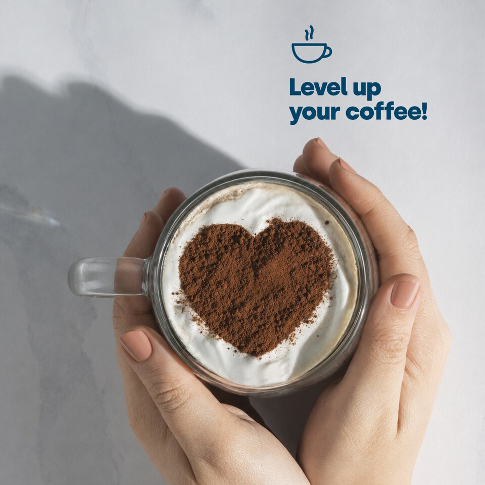 image 1 of LIVIVO Latte Art Stencil Kit with Cocoa and Sugar Duster