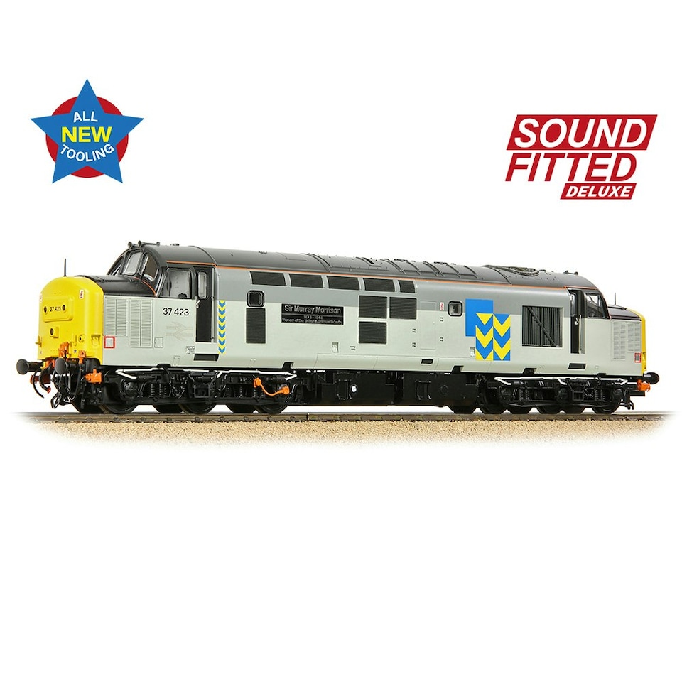 Bachmann Deluxe Class 37 423 Murray Morrison Rf Metals(DCC-Sound)