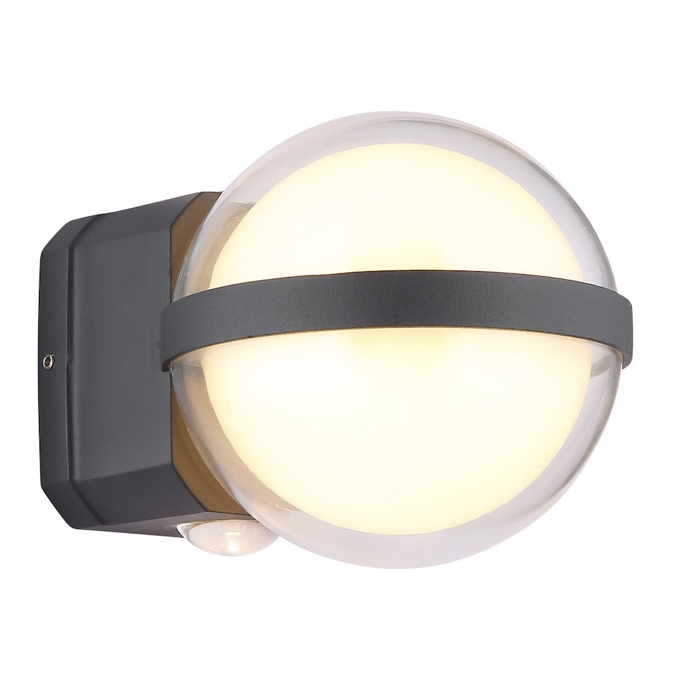 image 1 of Illi Outdoor Globe Wall Lamp Anthracite IP54 LED 3000K
