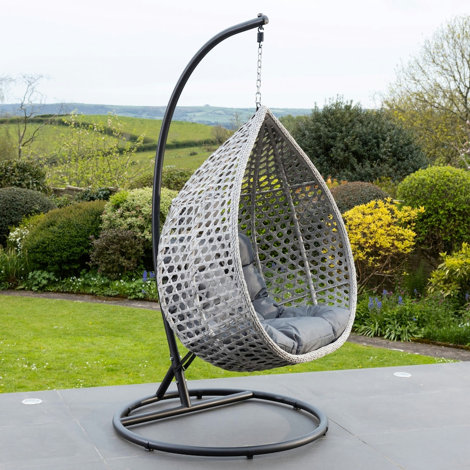 image 1 of Oakley Swing Chair - Dark Grey