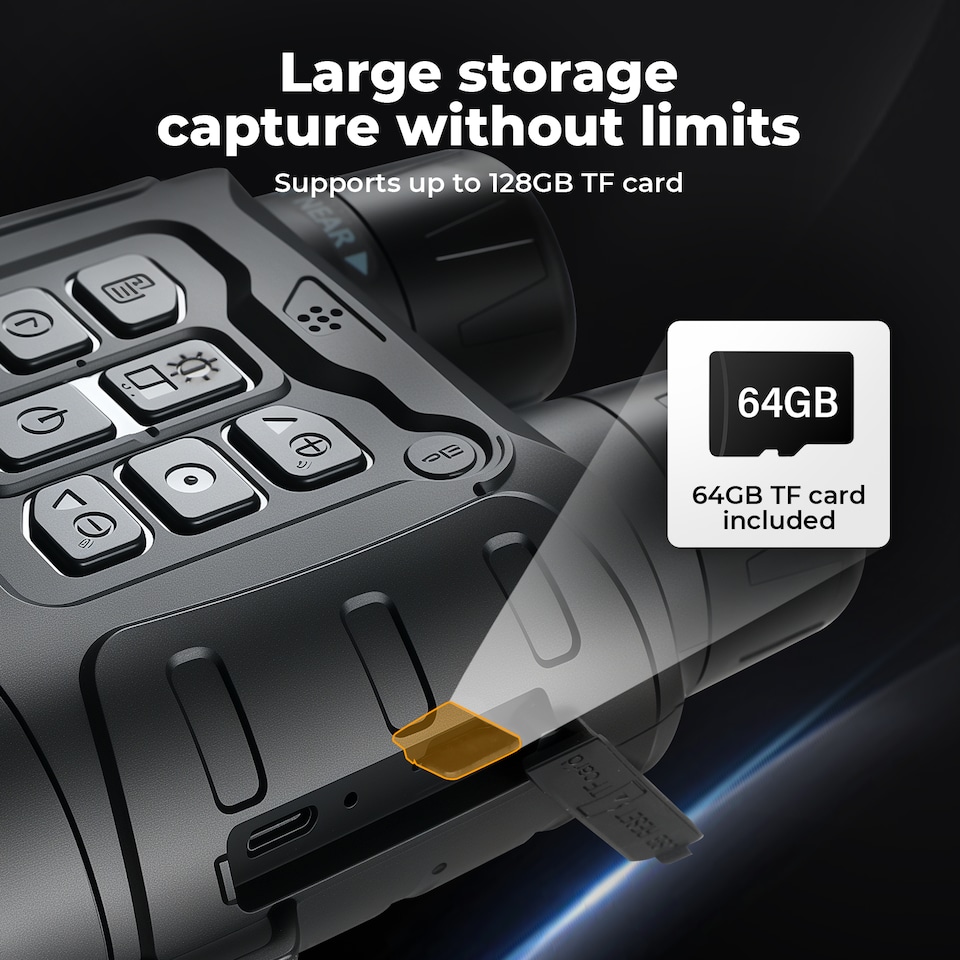 image 1 of Spector Night Vision Goggles 4K UHD Binoculars 11x Digital Zoom with LCD Screen