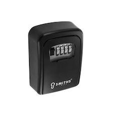 Smiths Locks 4 Digit Key Safe - Black - 120mm x 90mm
