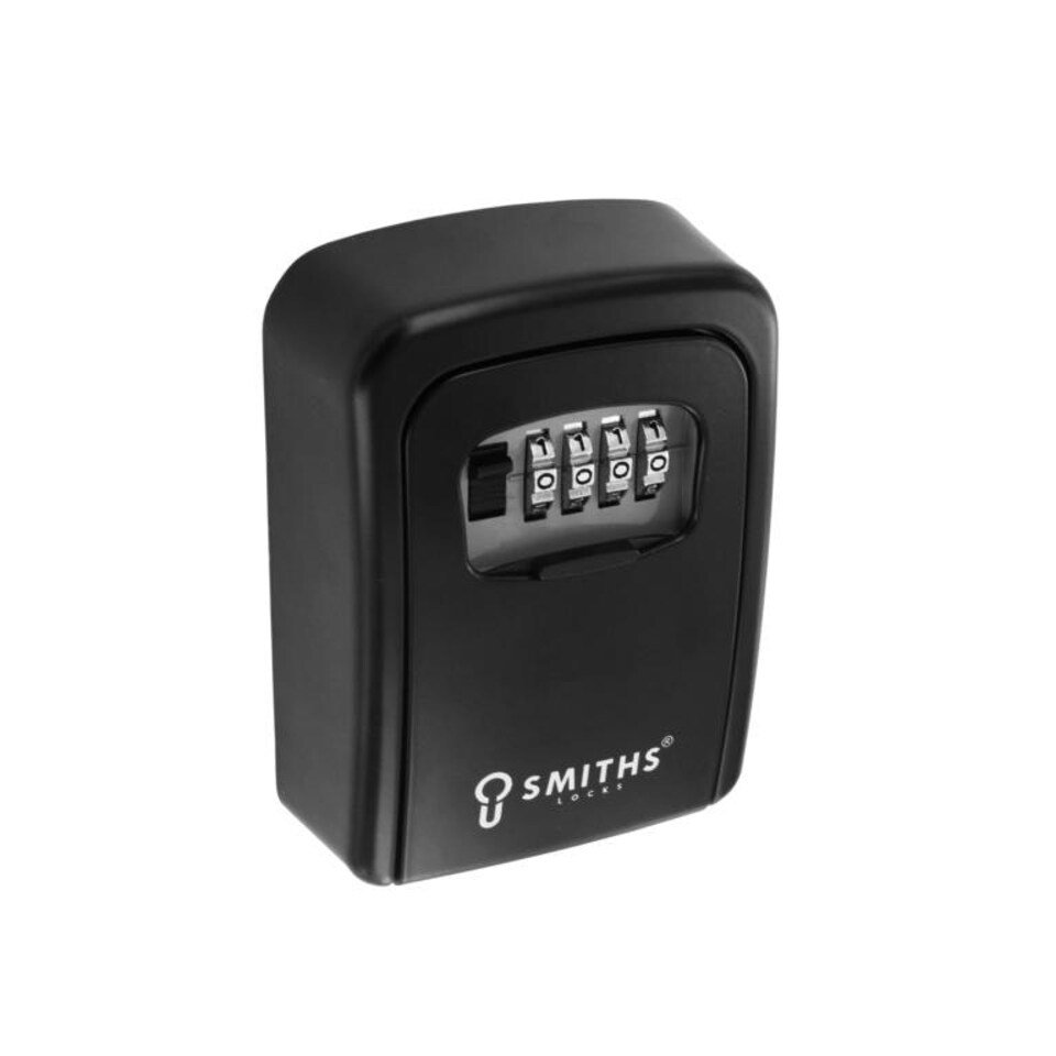 Smiths Locks 4 Digit Key Safe - Black - 120mm x 90mm