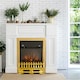 image 8 of HOMCOM Electric Fireplace 1 & 2KW LED Fire Flame for Living Room Golden