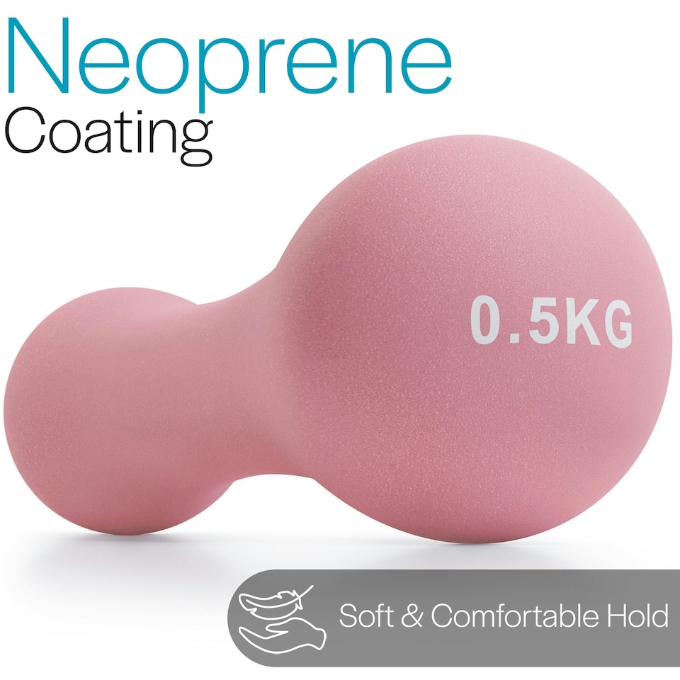 image 1 of Neoprene Bone Dumbbells (0.5kg)