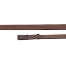 Aviemore Nylon Insert Leather Horse Rubber Reins | Multi | Havana | 42in x 0.5in | 1