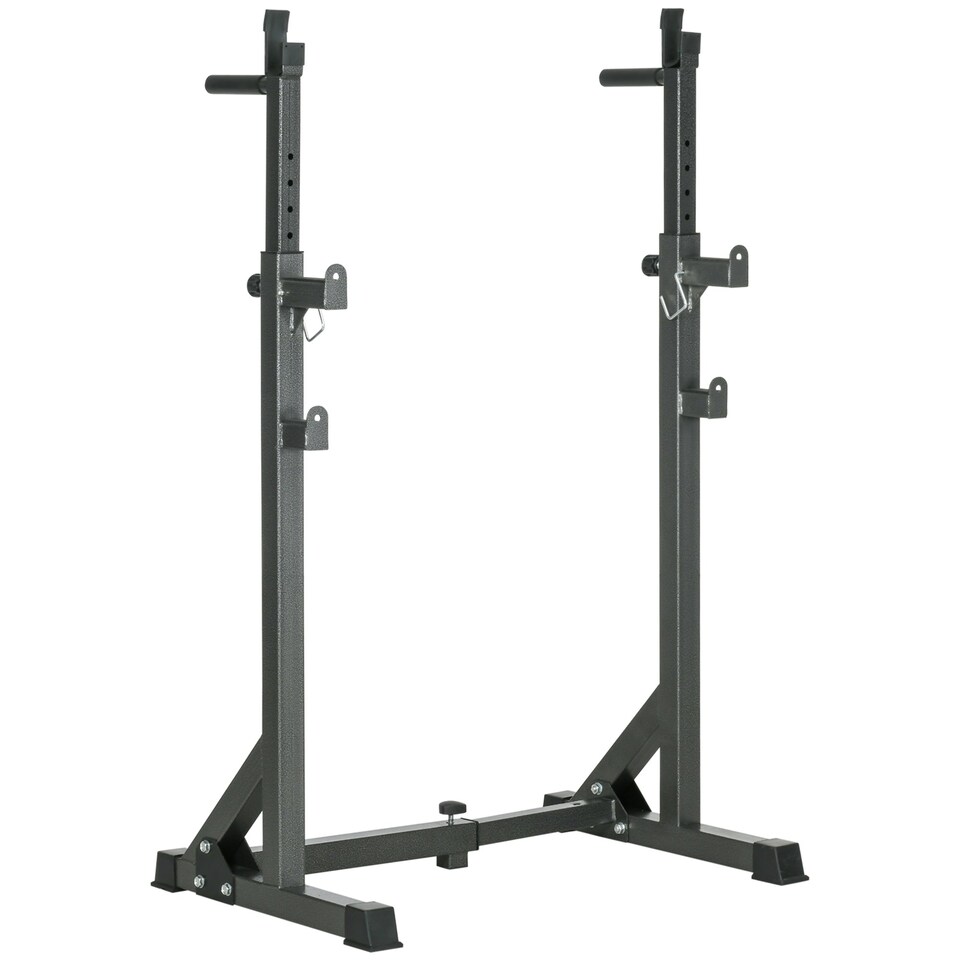 image 1 of SPORTNOW Heavy Duty Squat Rack, Adjustable Weight Barbell Stand, Home