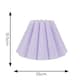 image 3 of ValueLights Lauren Lilac Fabric Pleated Scallop Edge Tapered Ceiling Floor Table Lamp Shade