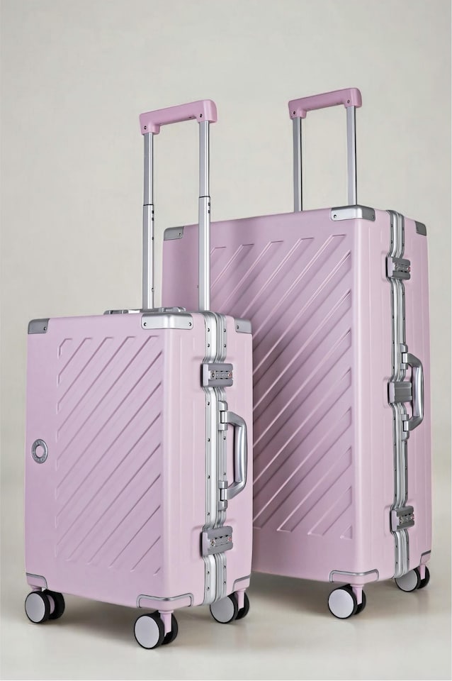 image 1 of Zipperless Suitcase Set, PC Hard Shell, Small & Medium, TSA Lock