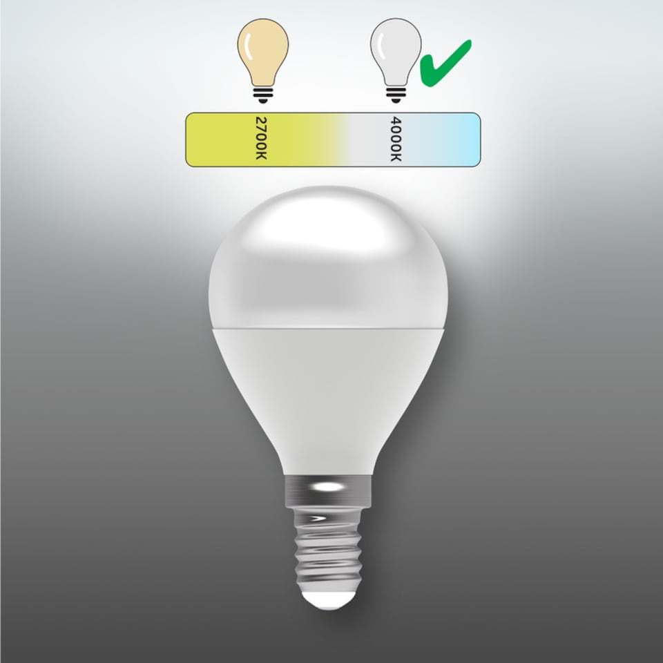 image 1 of BELL Lighting SES E14 LED Golf Ball 4.7W Light Bulb Natural White 4000K