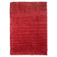 KUKOON Red Wine Deep Pile Shaggy Living Room Area Rug 240cm x 330cm