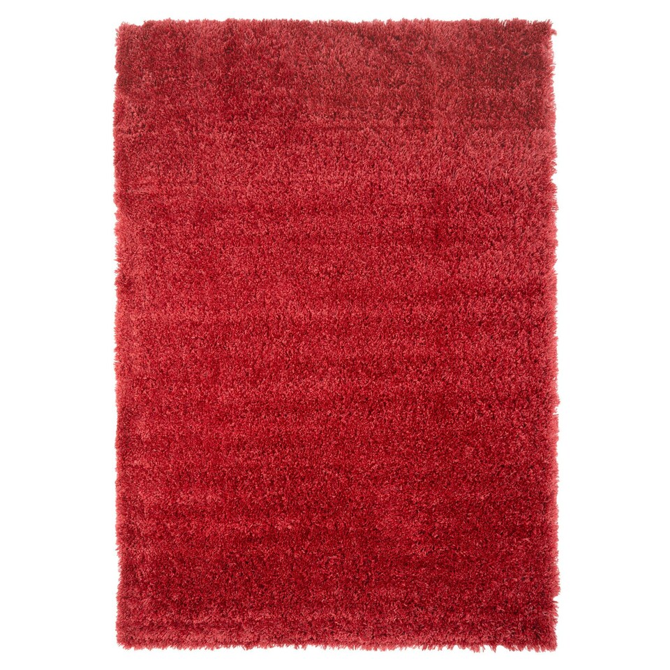 image 1 of KUKOON Red Wine Deep Pile Shaggy Living Room Area Rug 240cm x 330cm