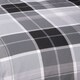 image 3 of Argyle Design Tartan Polycotton Duvet Set With Pillowcase | Grey | 1