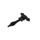 image 1 of Hammer & Tongs Ornate T-Hinge - W155mm - Black | Black | Black