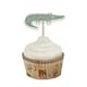 image 2 of Safari Animals Cupcake Food Pick Toppers - Pack of 12