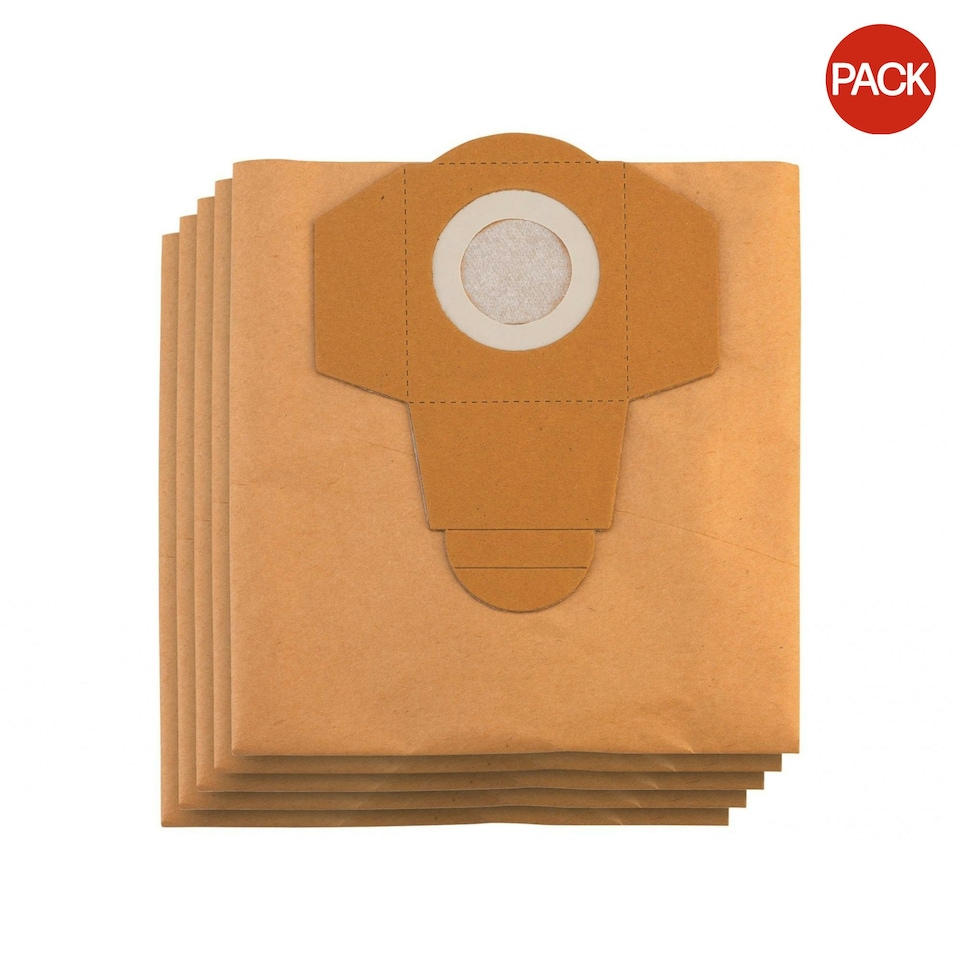 image 1 of Einhell 30 Litre Dust Bags Pack Of 5 - Multi Colour - One Size