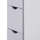 image 8 of HOMCOM Tall Bathroom Cabinet, Freestanding Bathroom Storage Cabinet with 2-Tier Shelf and Drawers, Narrow Cupboard Storage Unit, White, Grey