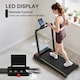 image 6 of SPORTNOW Folding Treadmill Walking Pad, Running Jogging Walking Machine | Black | Black with yellow accents | 109 x 48 x 100 cm
