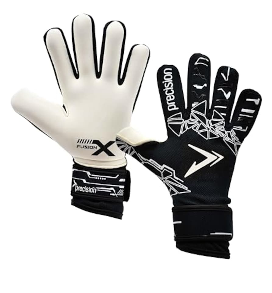 image 1 of ​​Precision Fusion X Pro Lite Giga Professional Football Junior Goalkeeper Gloves, Black, 7