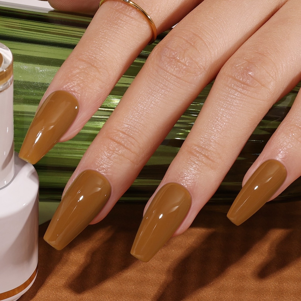 image 1 of Bluesky Brown Gel Polish - Sun-kissed Orange 10ml | Brown | Sun-Kissed Orange | 10[en_GB] milliliter