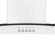 image 5 of SIA CGH60WH 60cm White Curved Glass Chimney Cooker Hood Kitchen Extractor Fan