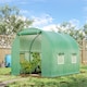 image 2 of Outsunny Polytunnel Greenhouse Outdoor Grow House Roll Up Door Windows 2x2.5m