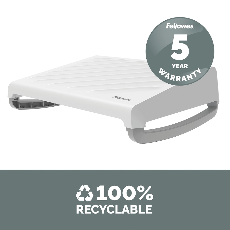 image 1 of Fellowes Breyta Ergonomic Footrest White Portable Adjustable 100016563