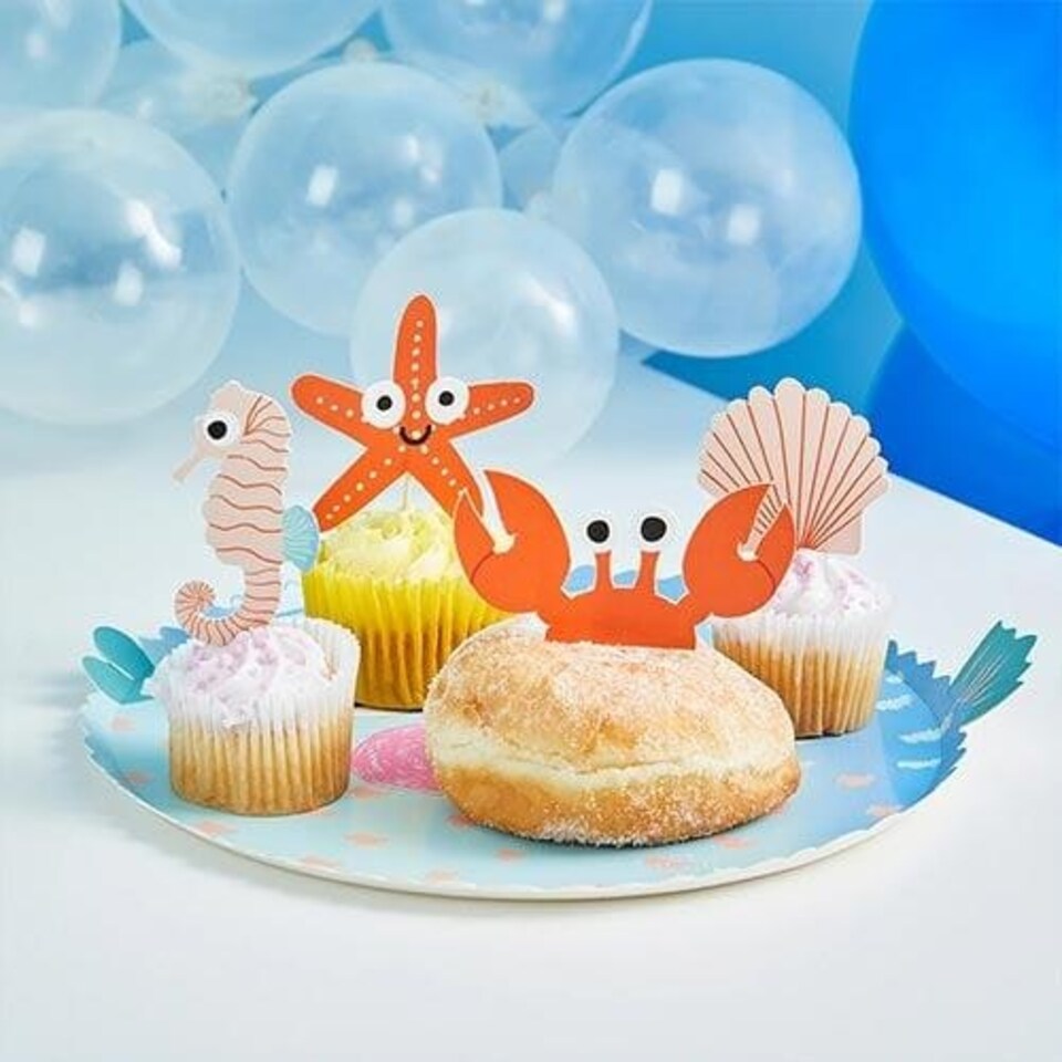 image 1 of Sea Friends Food Picks - Pack of 12