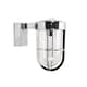 image 1 of ValueLights Fanar Chrome Industrial Bathroom Wall Light & Bulb | Chrome