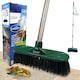 image 9 of 10" Outdoor Broom Garden Yard Brush with Metal Handle