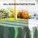 image 3 of Outsunny 3 x 4m Waterproof Tarpaulin, 90GSM Tear-Resistant PE Tarp | Green | Green | 300 x 400 cm