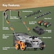 image 7 of VonHaus Lawn Scarifier Aerator Rake Cordless 40V Battery