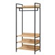 image 6 of Alva Open Wardrobe with 4 Shelves Brown | Oak
