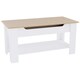 image 10 of Vida Designs Lift Up Coffee Table With Storage Compartment & Shelf, White & Oak