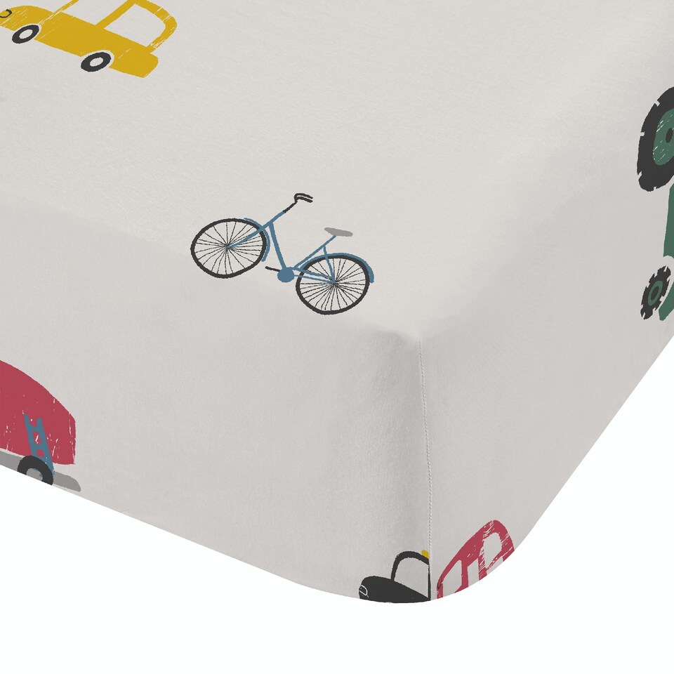 image 1 of Bianca Transport Cotton Fitted Sheet | White | Double