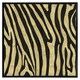 image 1 of Golden zebra (Picture Frame) Black | XL