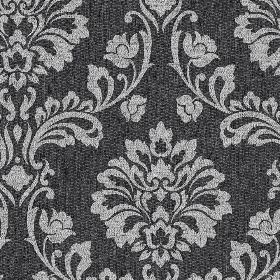 image 1 of Transform Peel & Stick Small Damask Black Self-Adhesive Wallpaper Black | Grey