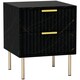 image 6 of HOMCOM Bedside Table Bedside Cabinet with 2 Drawers for Bedroom White