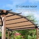 image 4 of Sunjoy 4m x 2.6m Steel Pergola-Wood Colored Frame