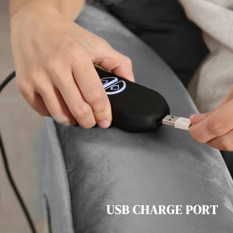 image 1 of HOMCOM Power Lift Recliner Chair for Elderly w/ Remote Control, Dark Grey | Grey