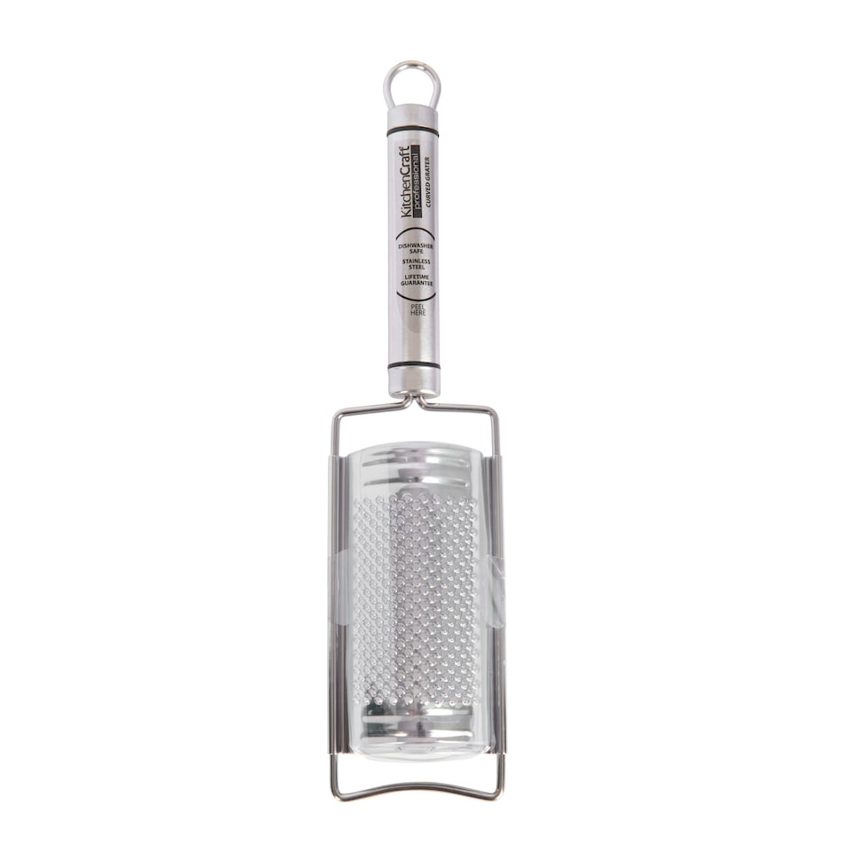 image 1 of KitchenCraft Grater Silver Stainless Steel Curved