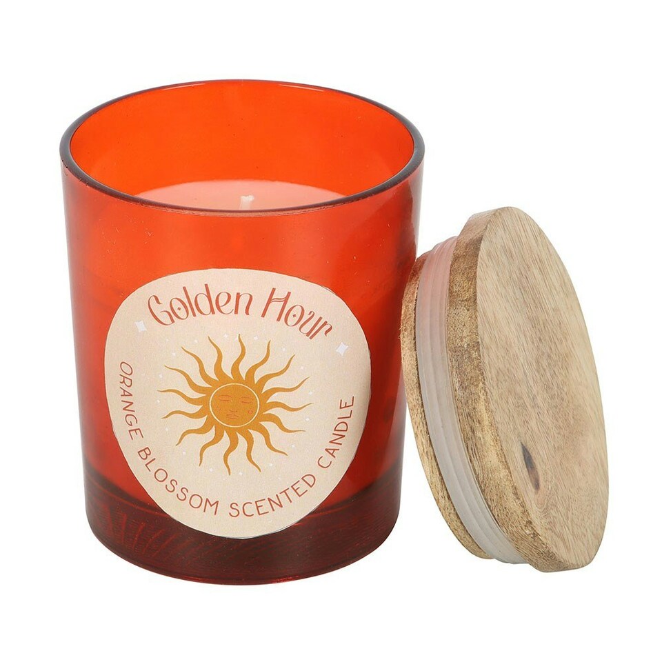 image 1 of Golden Hour Orange Blossom Jar Candle White