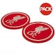 image 1 of Liverpool FC Coaster Set (Pack of 2) - Red/White - One Size