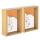 image 1 of Nicola Spring 5 x 7" Deep Photo Frames - Light Wood - 3D Deep Box Picture Frame Portrait Display Case (20 x 15cm) - Set of 2