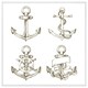 image 1 of Drawn anchors (Picture Frame) White | L
