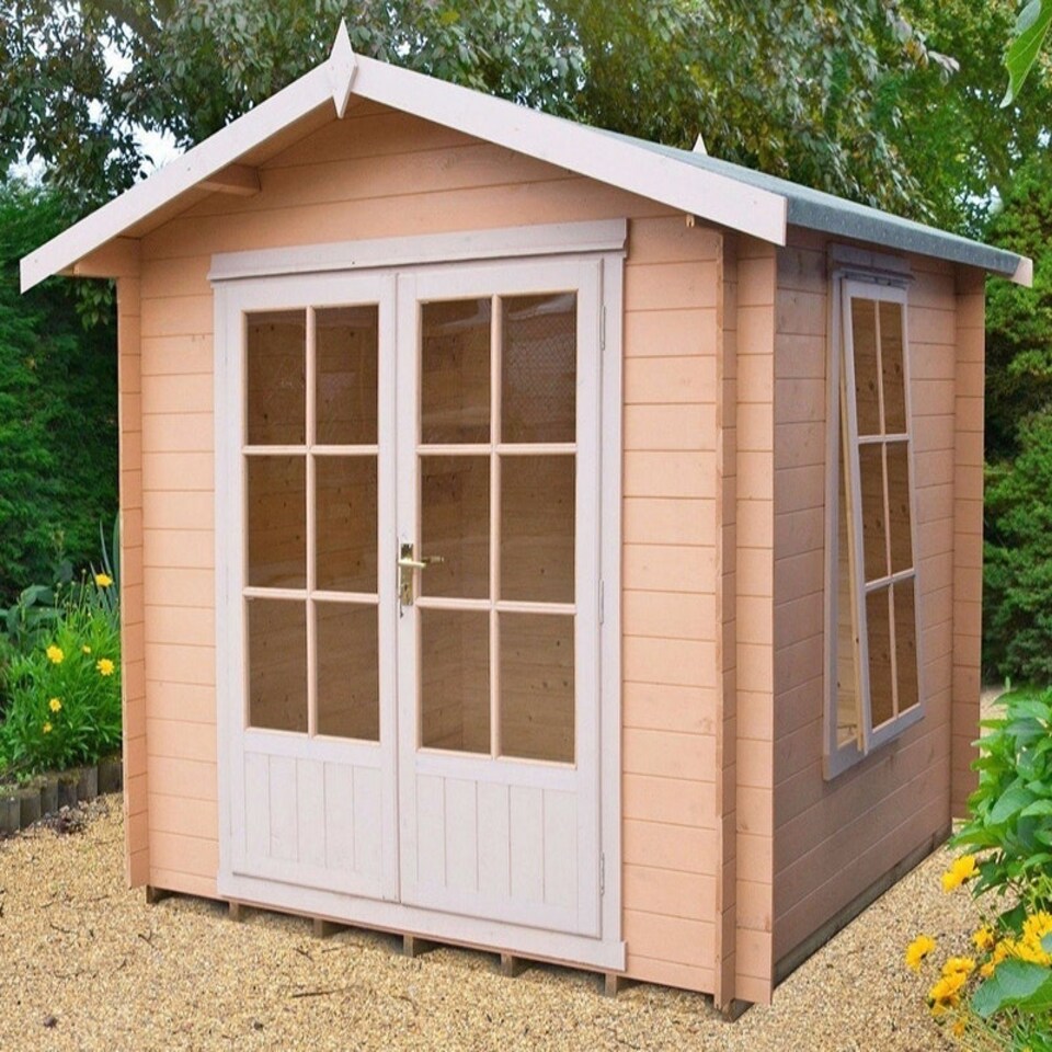 image 1 of Barnsdale 19 mm Log Cabin 9 x 9 Feet Brown