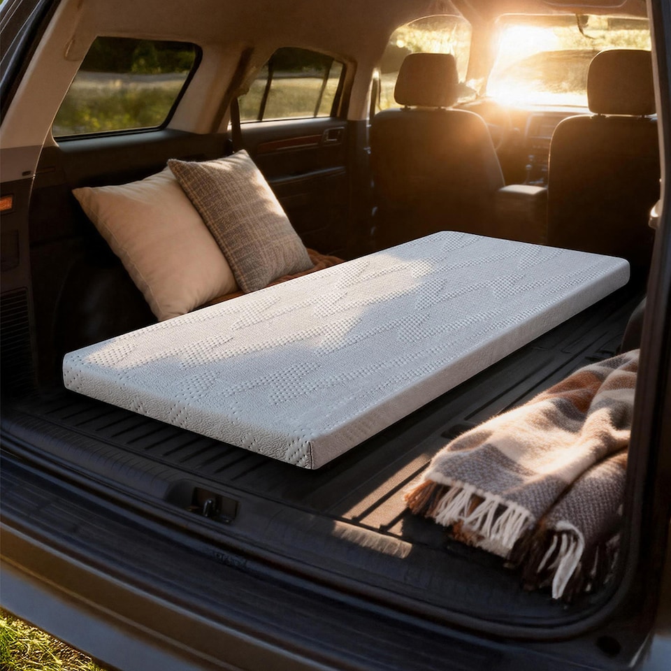 image 1 of Lavio Mattress Topper Camping High Density Foam Car Floor Roll Bed Mat Portable
